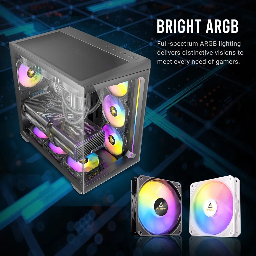ANTEC P12R PWM ARGB REVERSE Fan PC Gehäuselüfter, schwarz