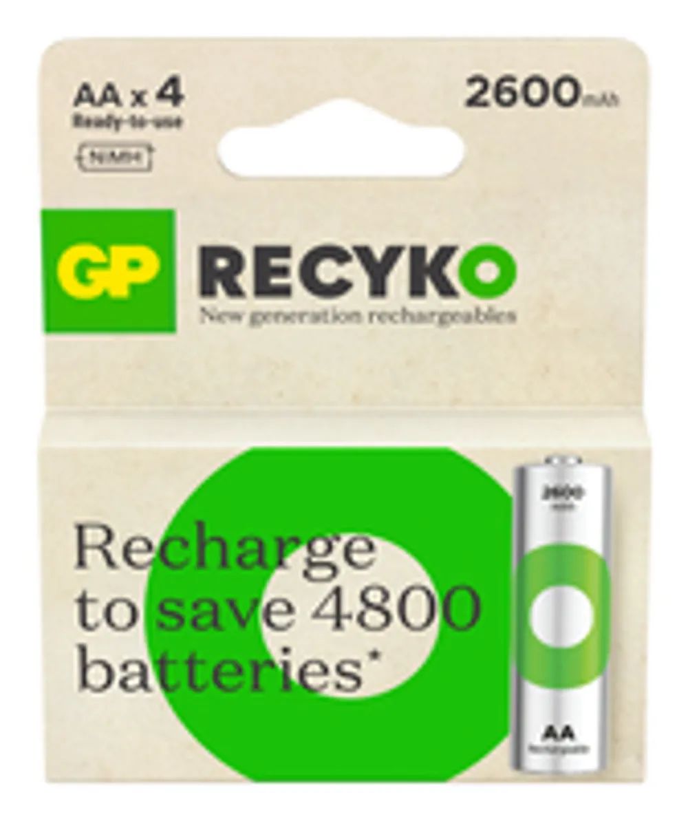 GP Battery y ReCyko Mignon AA -Akku NiMH - Akku - Mignon (AA)