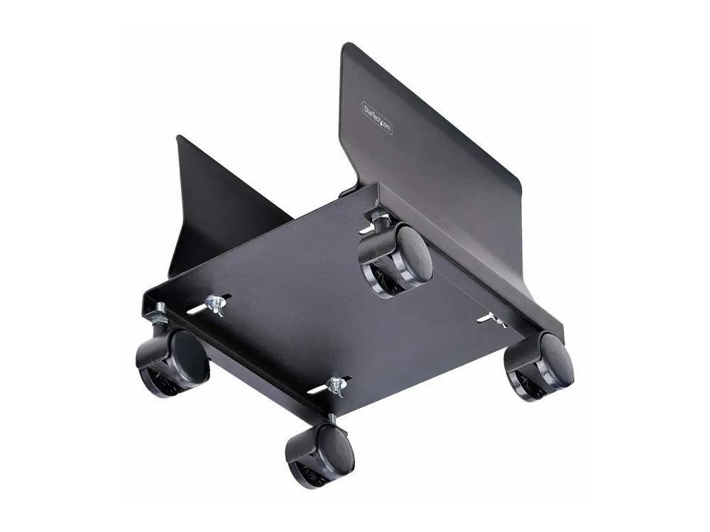 StarTech.com Computer Tower Cart Rolling CPU Caddy w/ Wheels, Adjustable