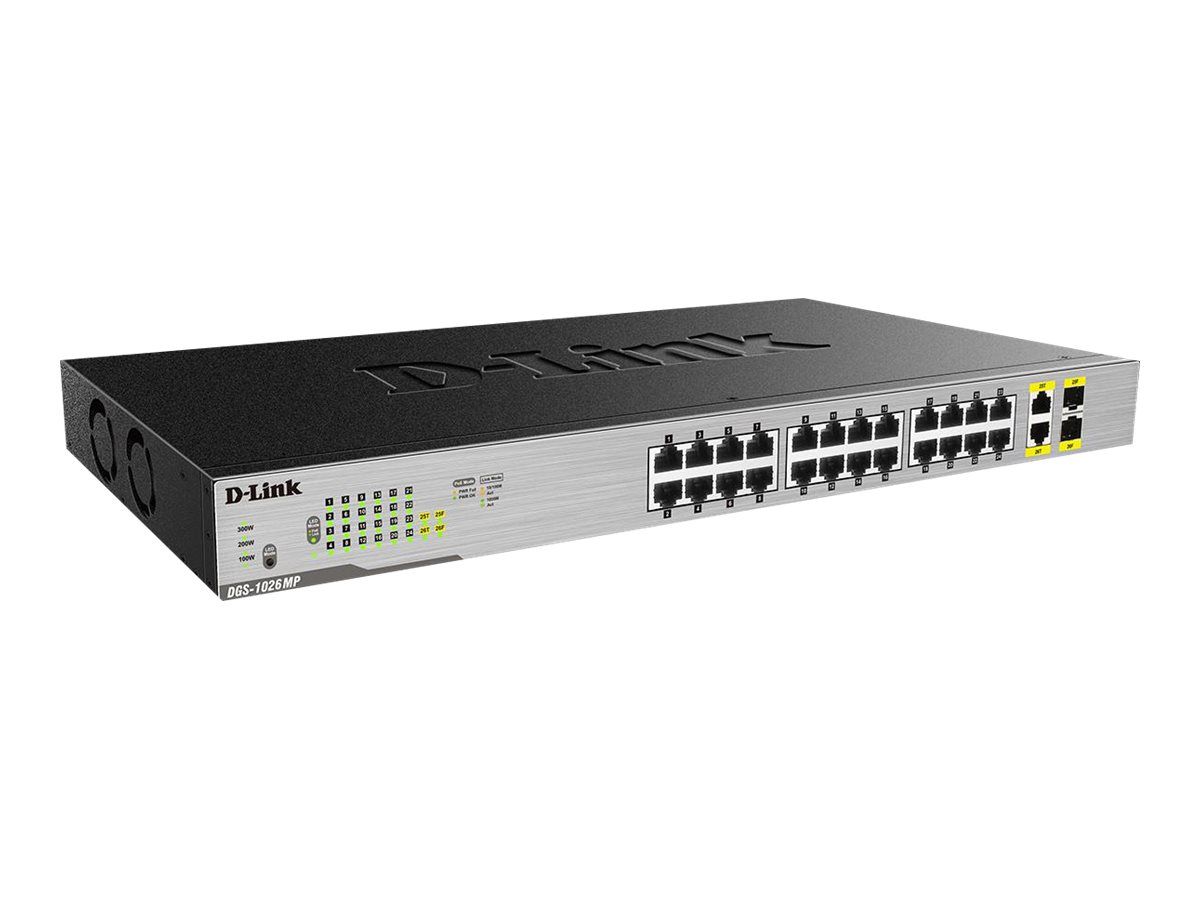 D-Link DGS 1026MP - Switch - unmanaged - 24 x 10/100/1000 (PoE)