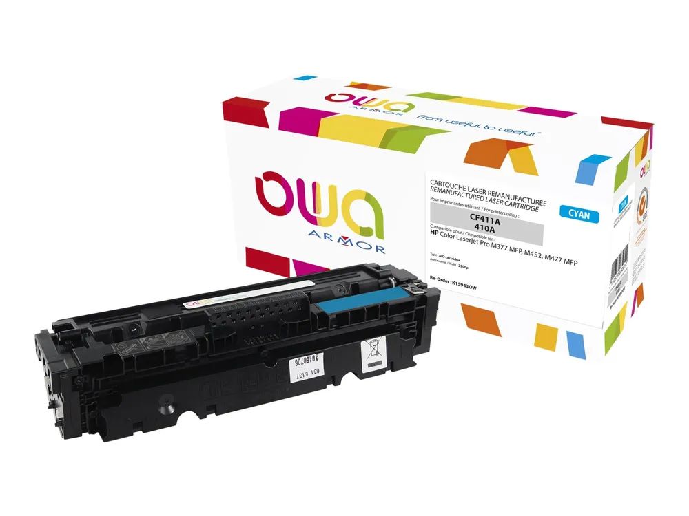 Armor OWA - Cyan - kompatibel - wiederaufbereitet - Tonerpatrone (Alternative zu: HP 410A)