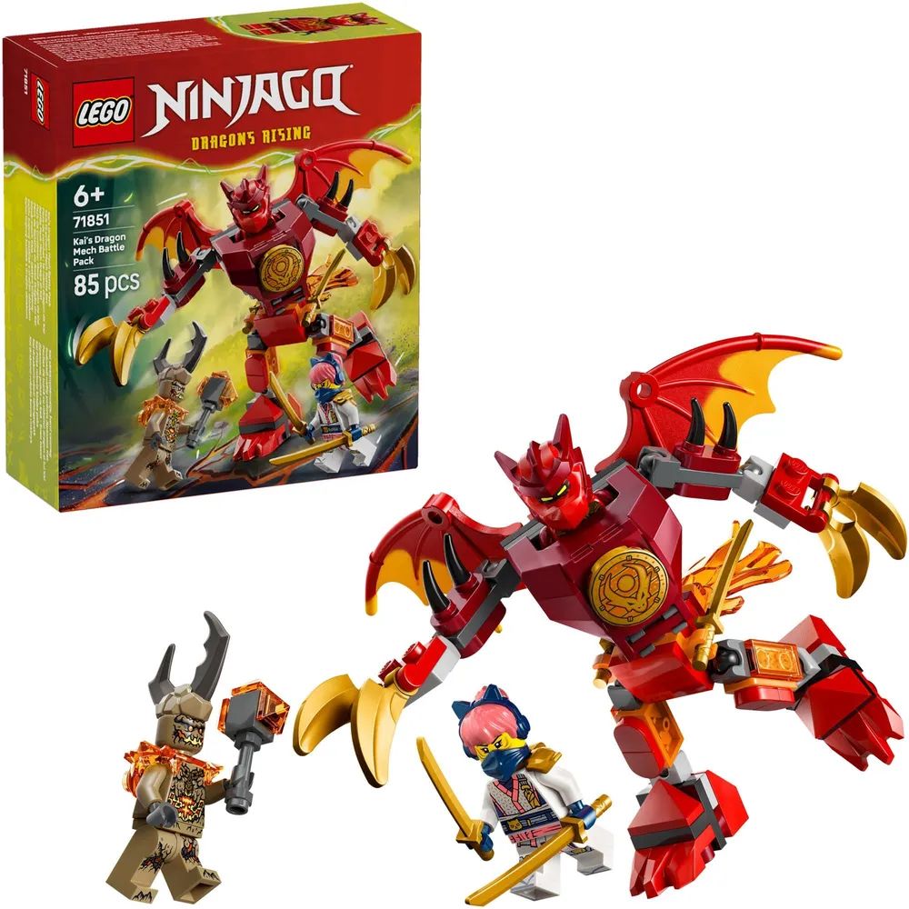 LEGO 71851 Ninjago Kais Drachen-Mech Battle Set