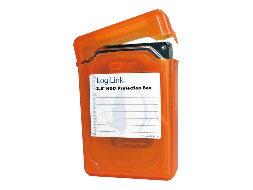 LogiLink Festplattenlaufwerk-Schutzgehäuse - Kapazität: 1 Festplattenlaufwerk (3,5")