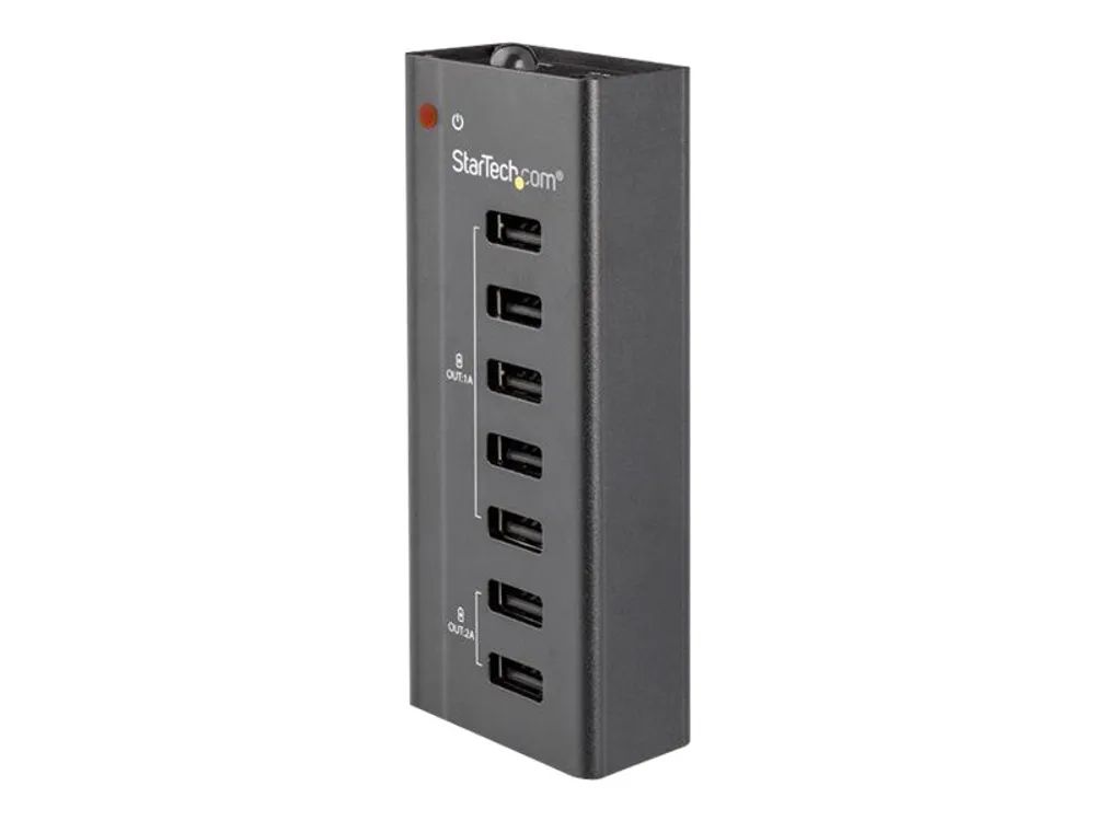 StarTech.com ST7C51224EU USB Ladestation (7 Ports, 5x 1A Ports & 2x 2A Ports, Standalone, USB Ladestreifen fur mehrere Gerate)