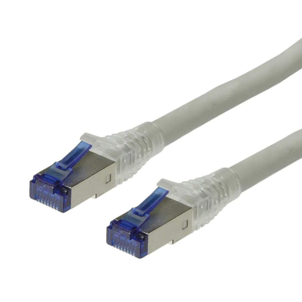 ROLINE Patchkabel Cat.6A (Class EA) S/FTP (PiMF), Massivdraht, LSOH, grau, 70 m
