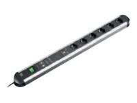 Bachmann PRIMO - Steckdosenleiste - Wechselstrom 250 V - 3680 Watt - Ausgangsanschlüsse: 6 (2 x USB, 6 x Leistungs-CEE 7/3)