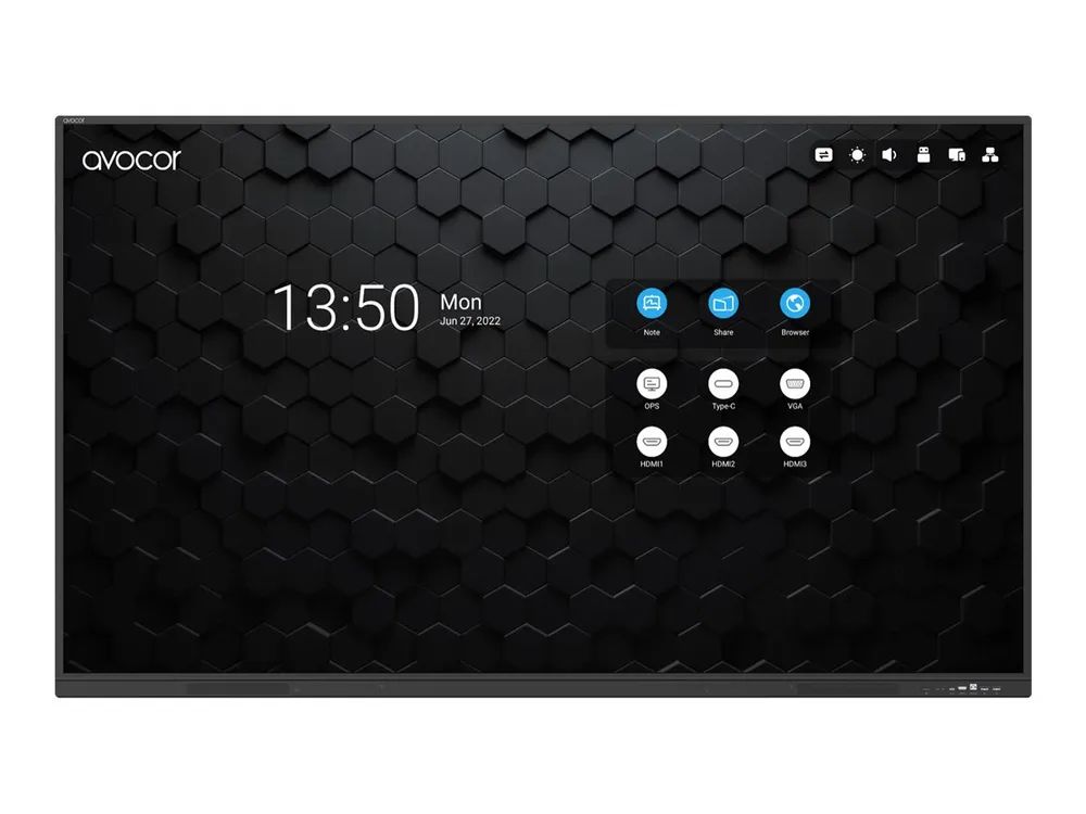 Avocor AVS-8610E - 218 cm (86") Diagonalklasse S Series LCD-Display mit LED-Hintergrundbeleuchtung - interaktiv - mit Touchscreen (Multi-Touch)