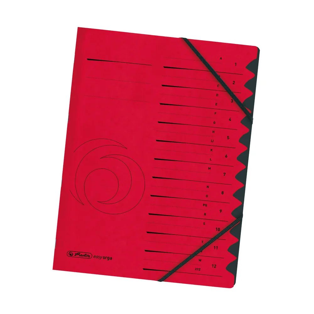 herlitz Ordnungsmappe 1-12 Quality, rot
