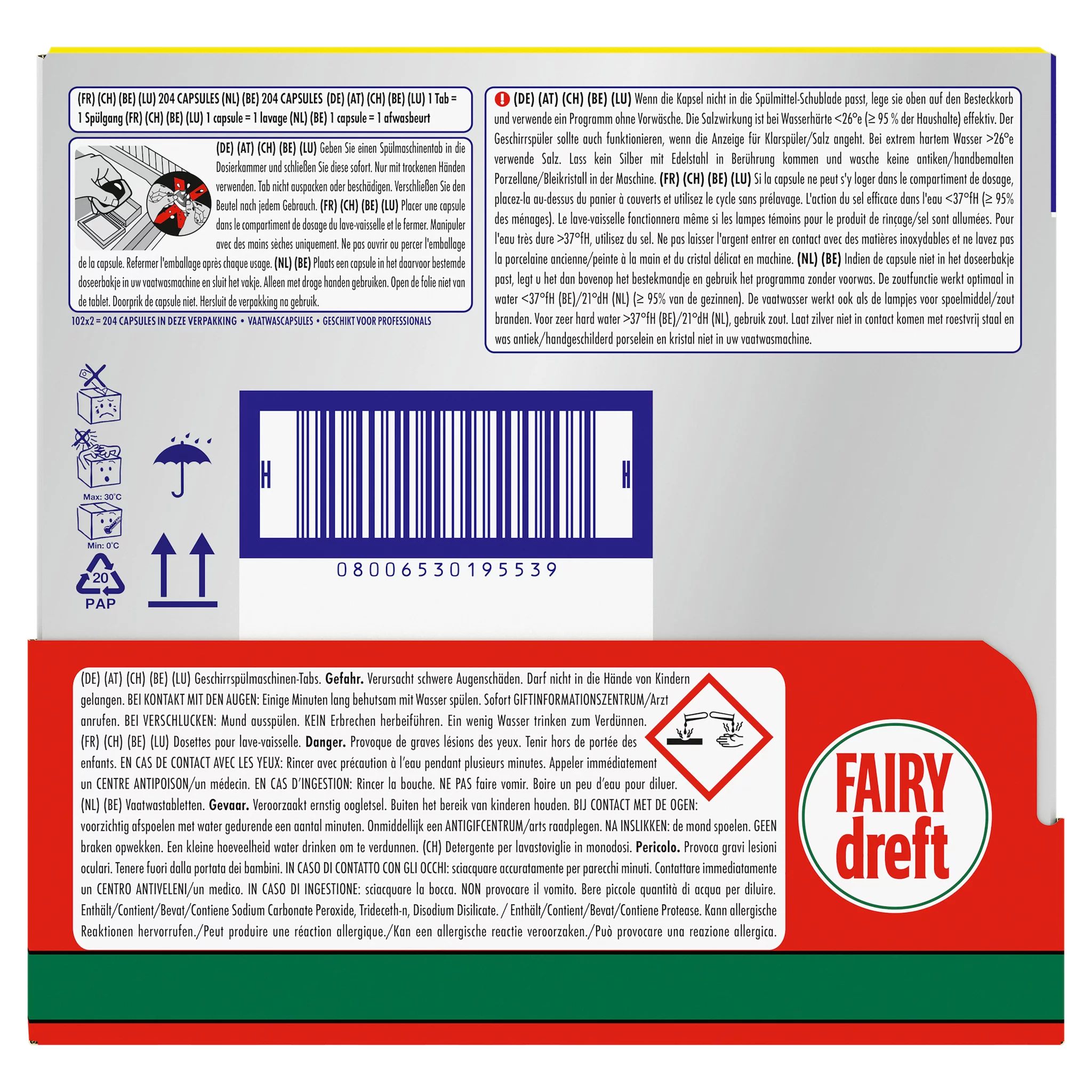 Fairy Professional Platinum Plus Spülmaschinentabs 102 Stk.
