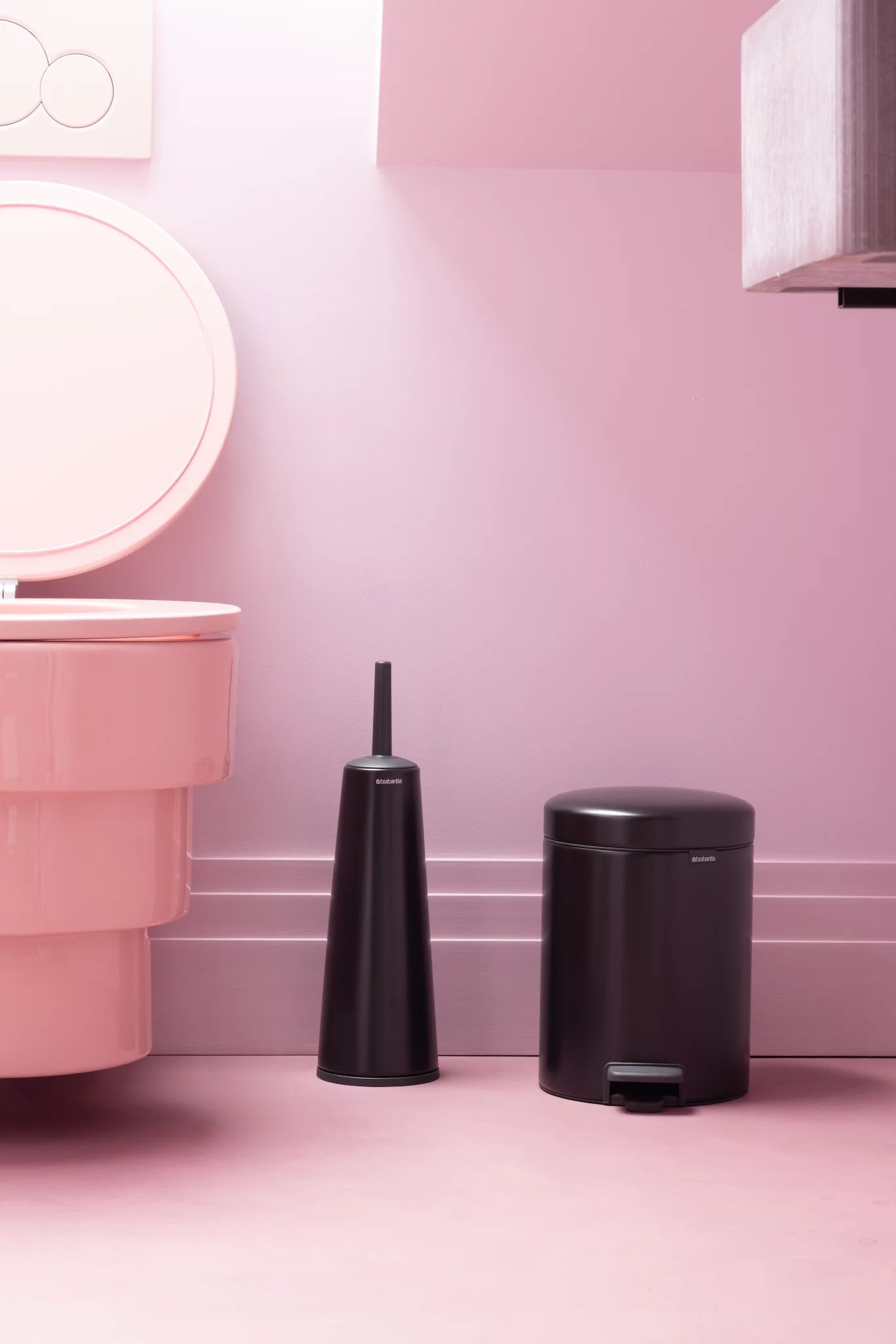 Brabantia newIcon Treteimer 5l mit Kunststoffeinsatz, Matt Black Open-Box