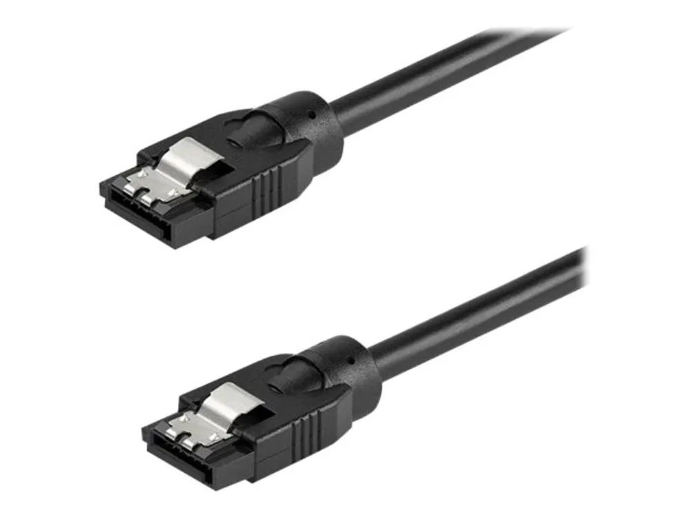 StarTech.com 0.6 m Round SATA Cable - Latching Connectors - 6Gbs SATA Cable - SATA-Kabel - Serial ATA 150/300/600 - SATA (R)