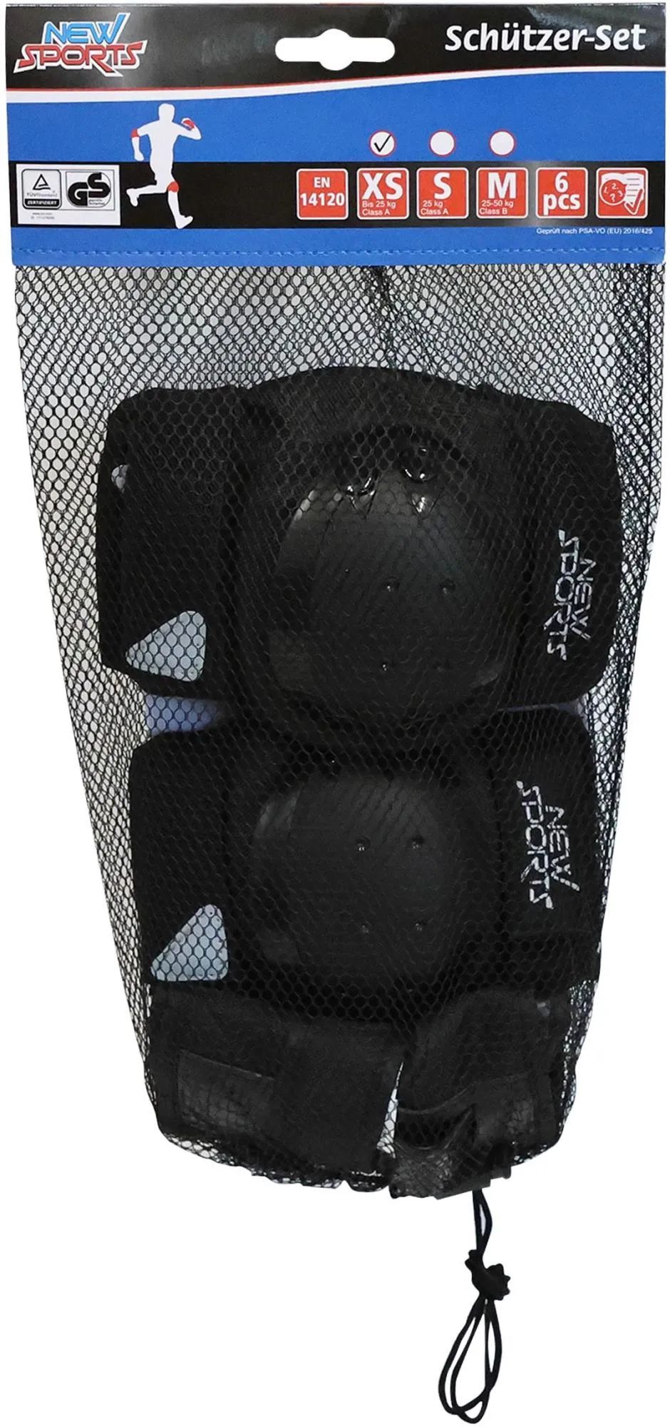 VEDES Großhandel GmbH - Ware NSP Schützer-Set schwarz, Gr.XS bis 25kg