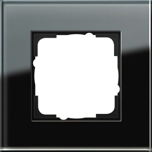 Gira RAHMEN 1-FACH ESPRIT / GIRA 021105 SCHW.GLAS S55 021105