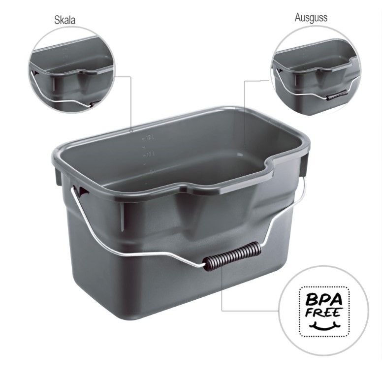 Rotho Eimer eckig 12 l BASIC