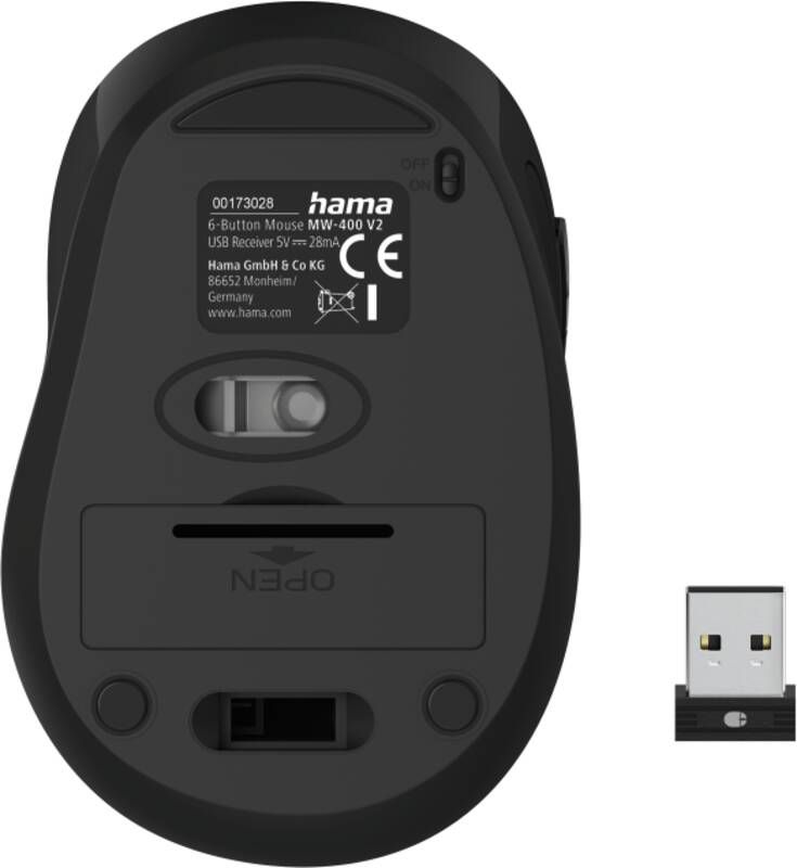 Hama Maus 173028 6-Tasten-Maus MW-400 V2