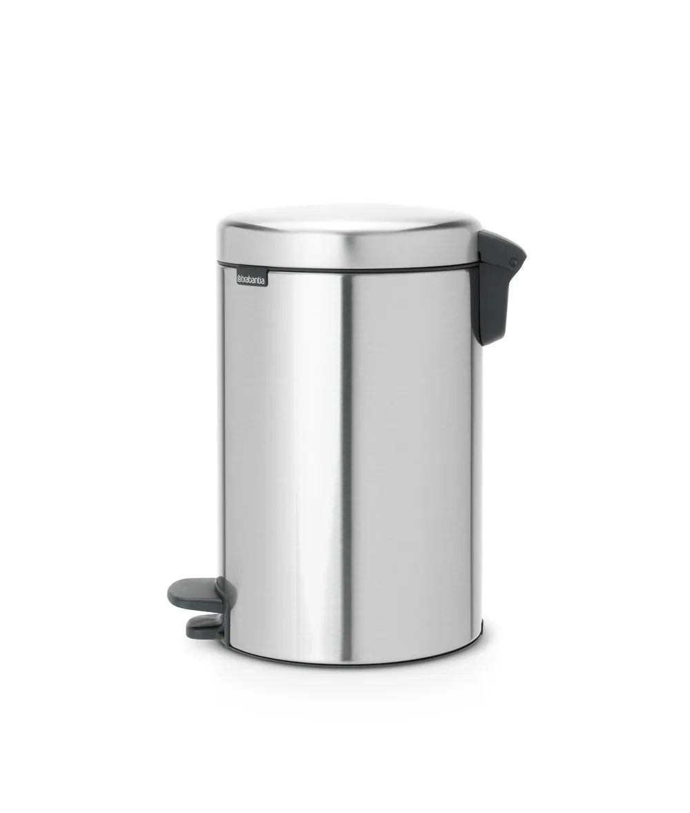 Brabantia NewIcon Treteimer, 12L - Matt Steel Fingerprint Proof