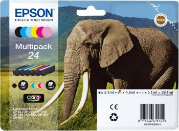 Epson Tinte 24 Multipack Elephant