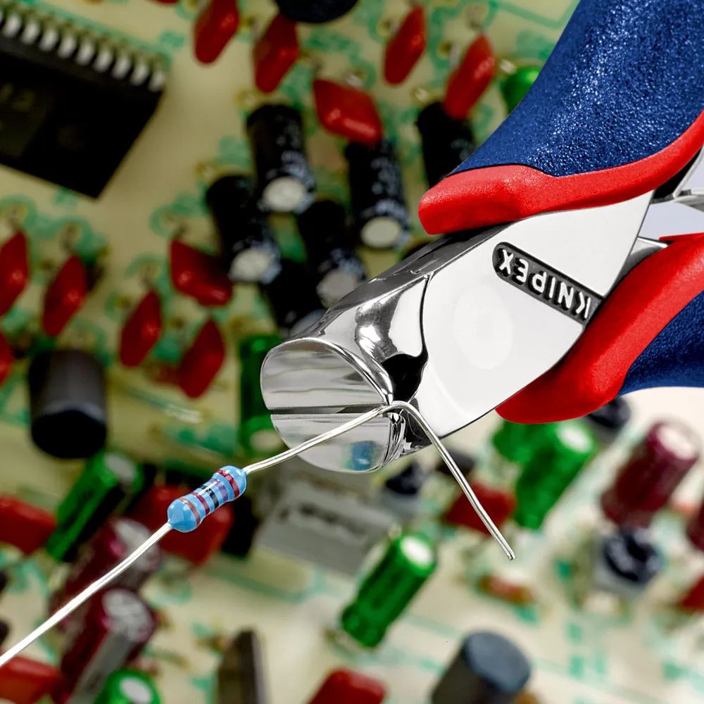 KNIPEX Elektronik-Vornschneider mit Mehrkomponenten-Hüllen 120 mm