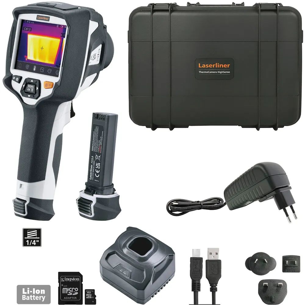 LASERLINER Wärmebildkamera ThermoCamera HighSense Pro 3,7 V 2,6 Ah Li-Ion