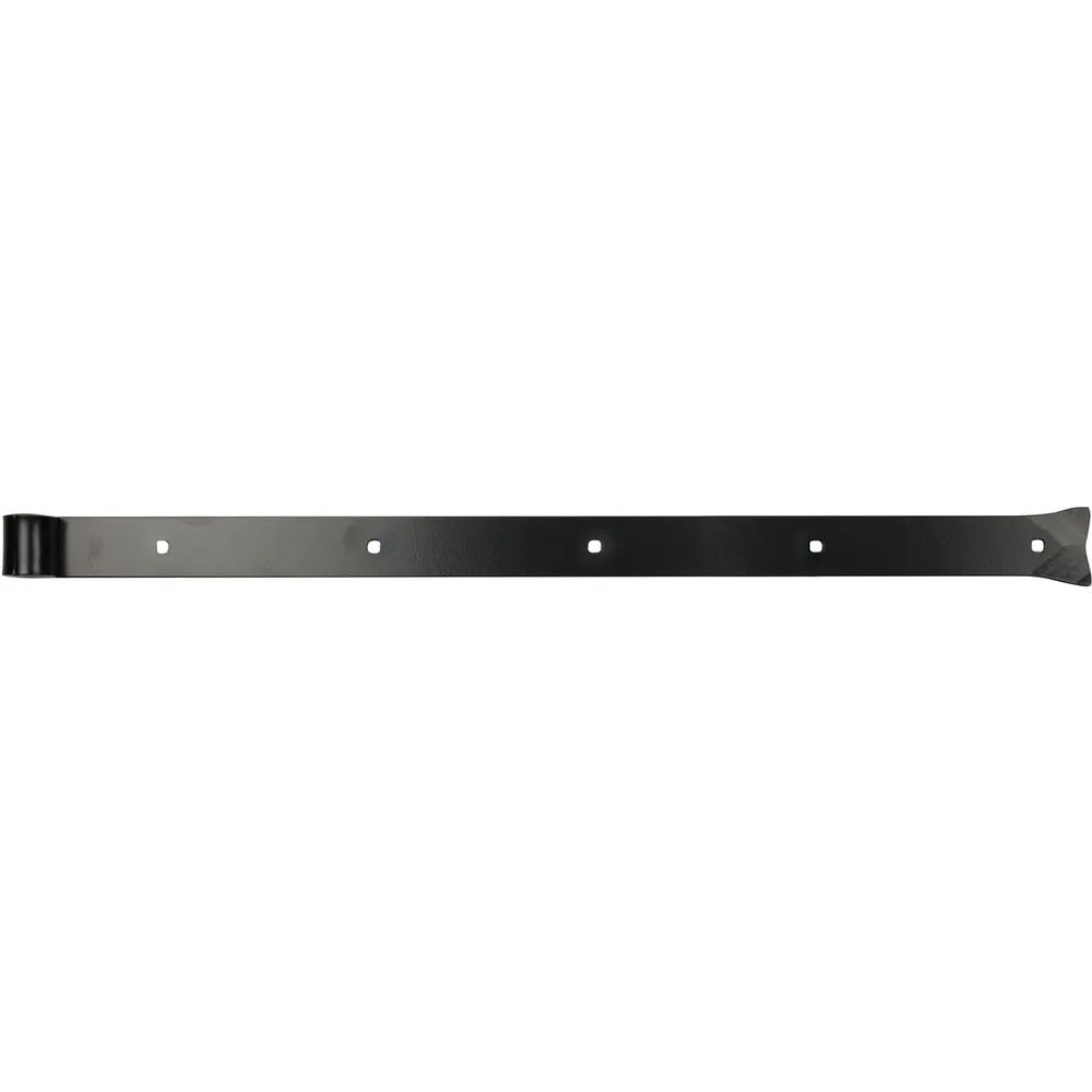 Sonneck Langbänder einseitig gerollt, ohne Kegel, 900x45x8 mm, Stahl schwarz geschmiedet