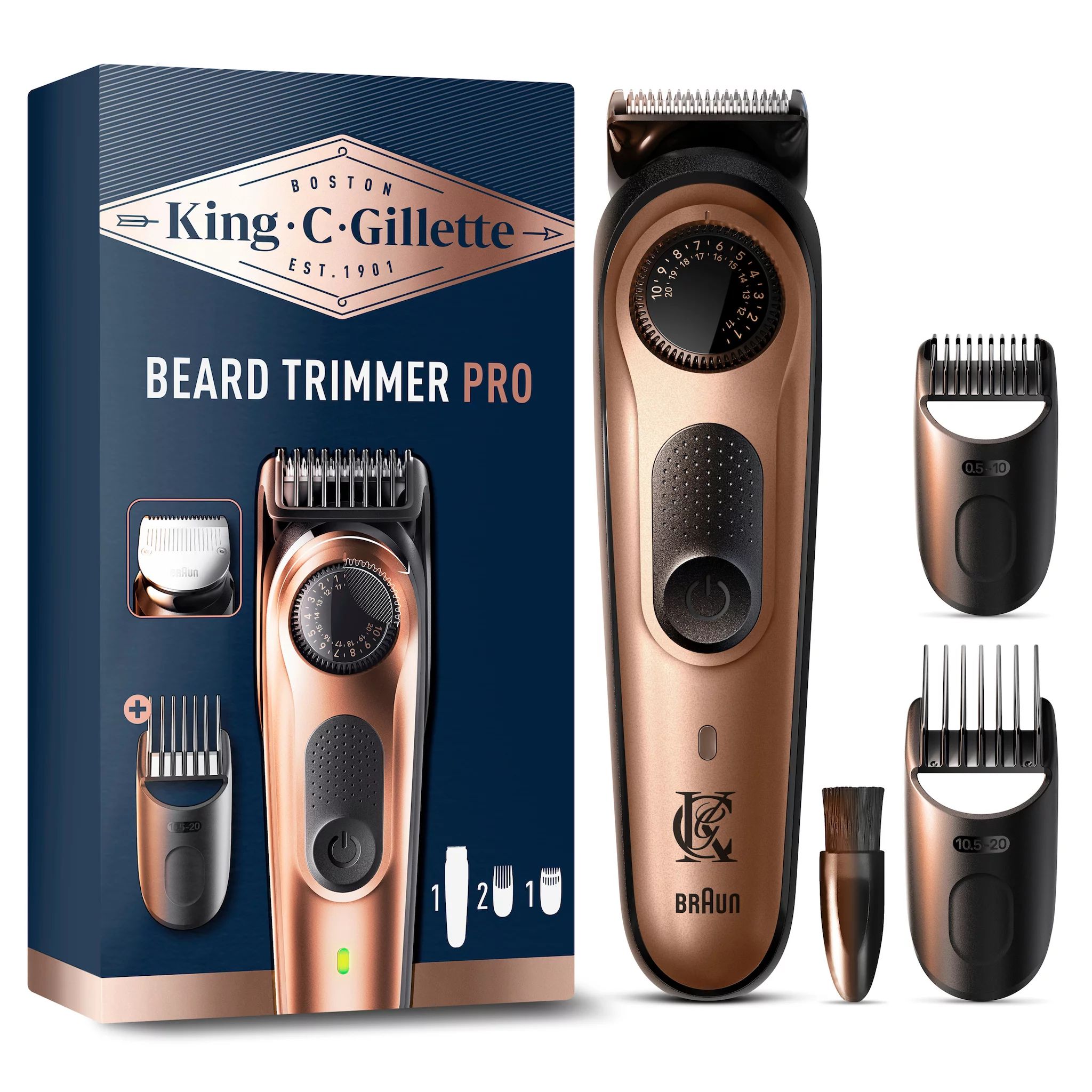 King C. Gillette Elektrischer Barttrimmer Pro