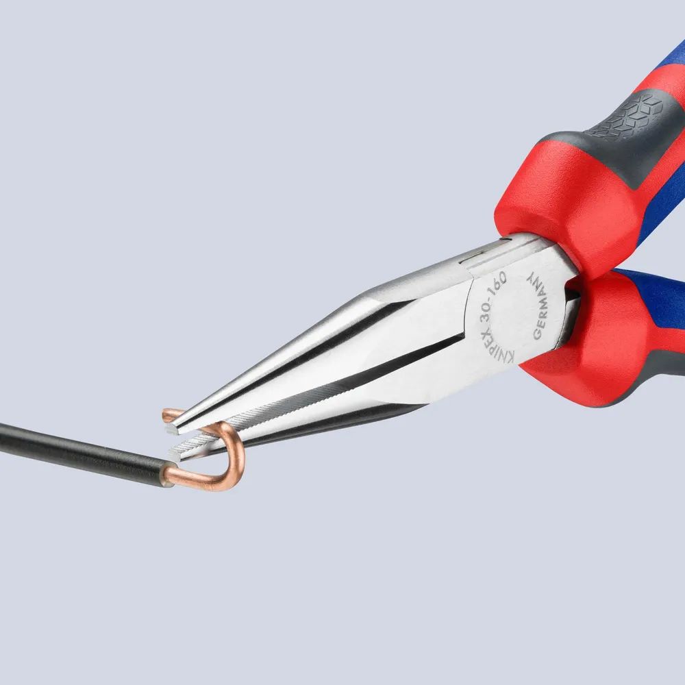 KNIPEX 30 25 160 Langbeckzange mit Comfort-Griffen verchromt 160 mm