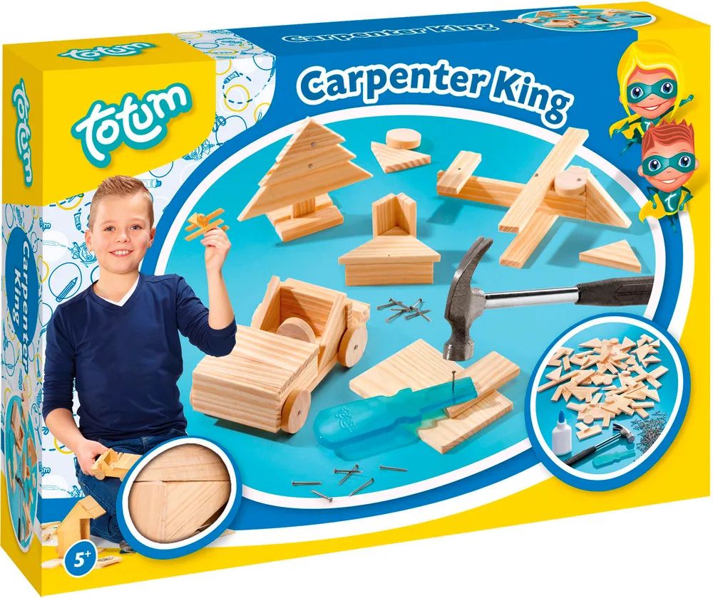 Totum GmbH Carpenter King - Holz & Hammer Set