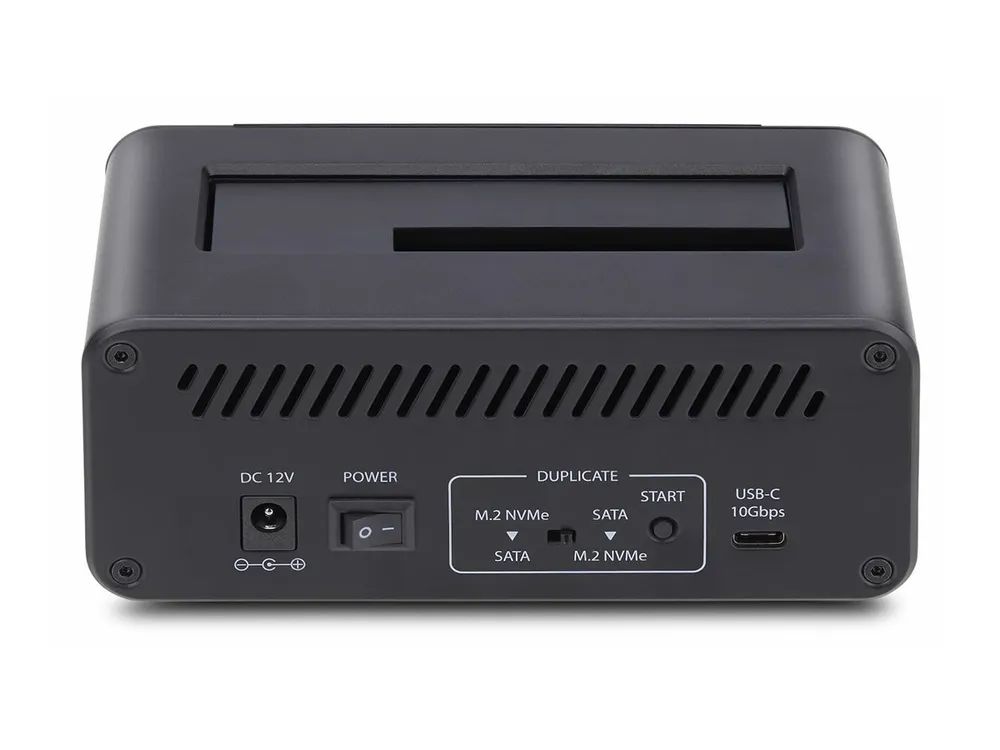StarTech.com M.2 NVMe to 2.5/3.5" SATA Drive Duplicator, Dual Bay Cloner - Solid State / Festplattenduplikator - 2 Schächte (SATA-600 / PCI Express (NVMe))