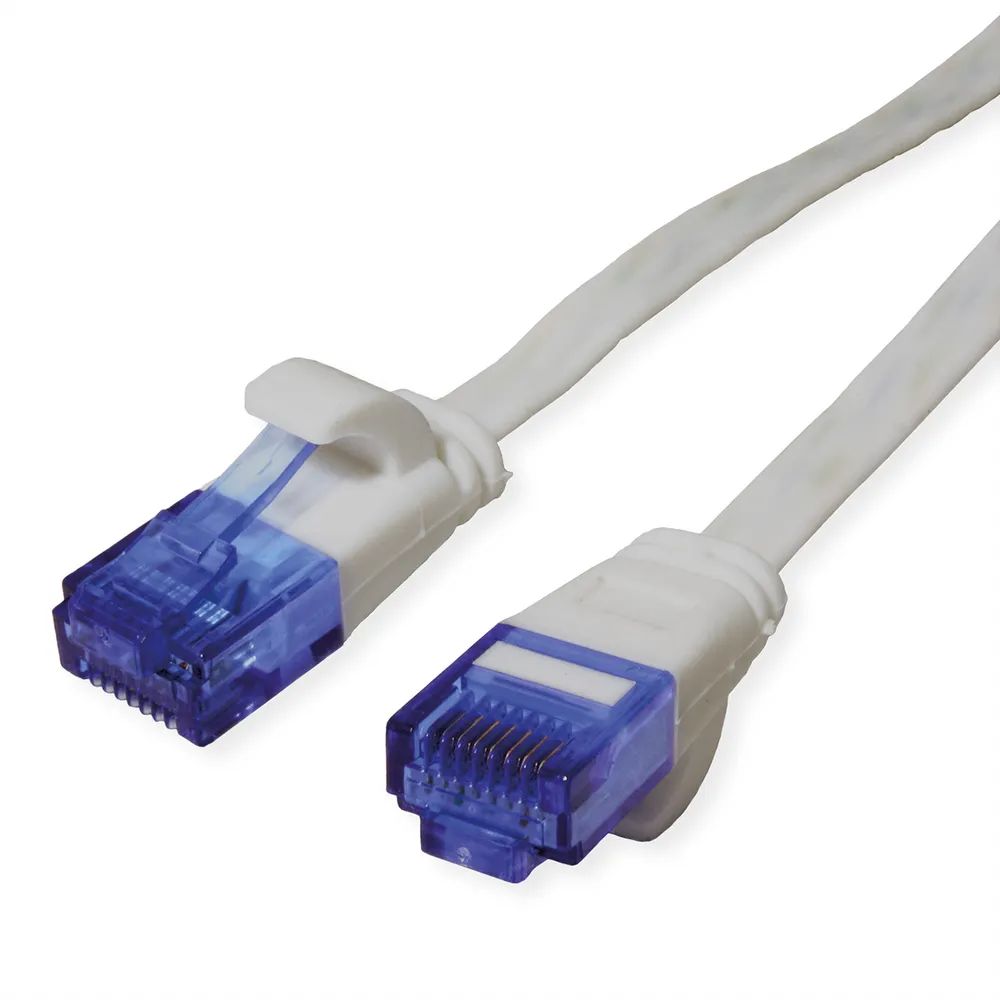 VALUE Patchkabel Cat.6A (Class EA) UTP, extra-flach, grau, 1,5 m