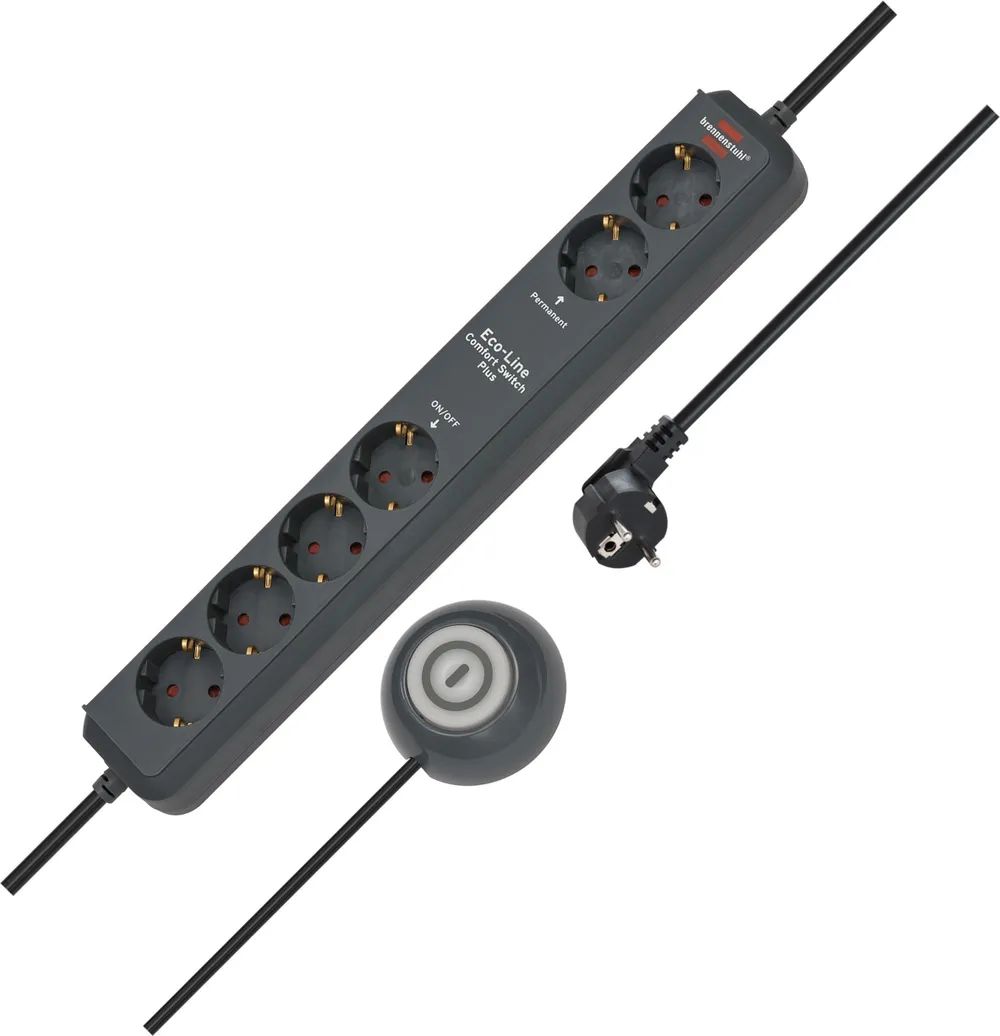 Brennenstuhl Eco-Line Comfort Switch Plus 6fach