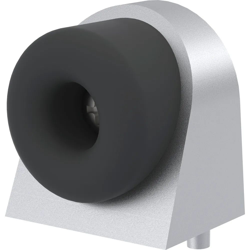 KWS Bodentürpuffer 2028, 37x48x50mm, Aluminium silber lackiert