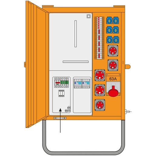 PCE Baustromverteiler 50A TIWAG / 090100034A M-AVEV 090100034A