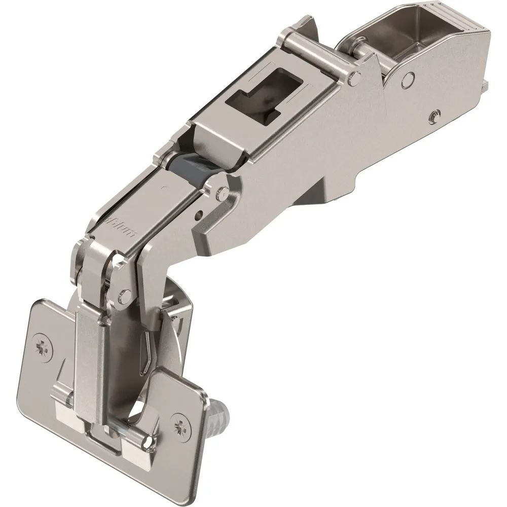 BLUM CLIP top Weitwinkel Scharnier 170°, 9,5mm gekröpft mit Feder, Einpressen