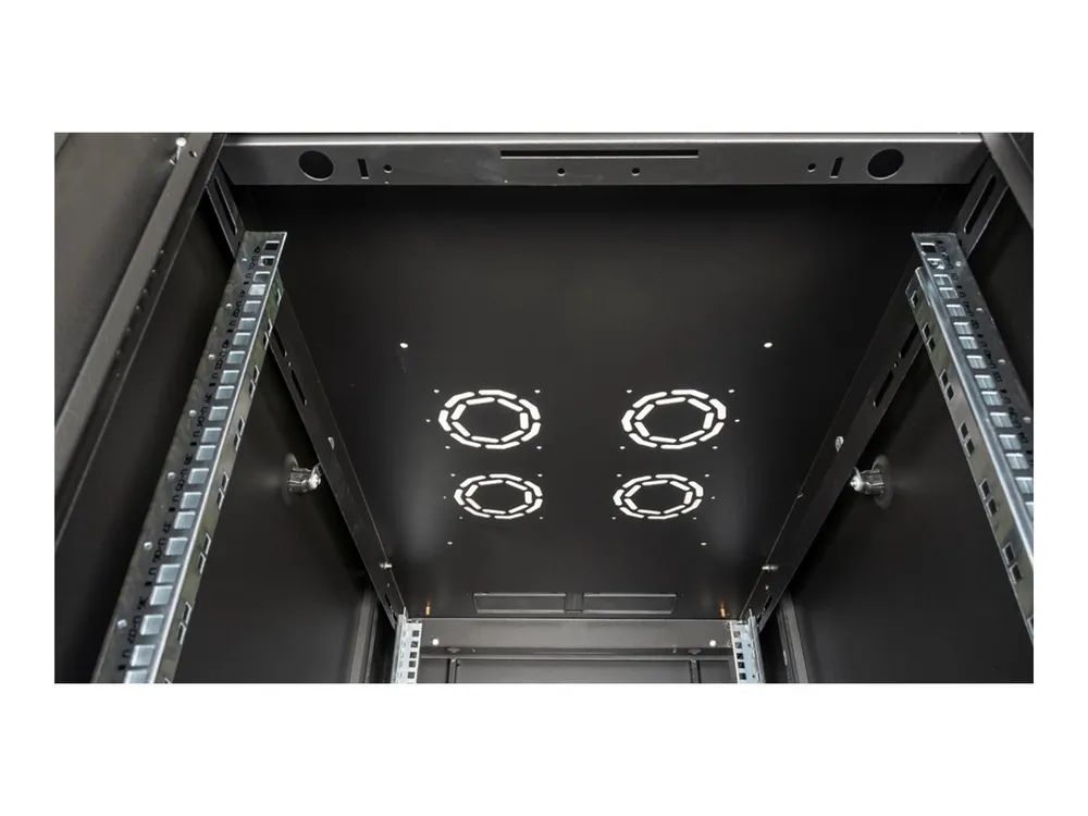 ROLINE Basic - Schrank Netzwerkschrank - perforierte Tür, 600x1000 BxT - RAL 9005, Jet Black - 42HE - 48.3 cm (19")