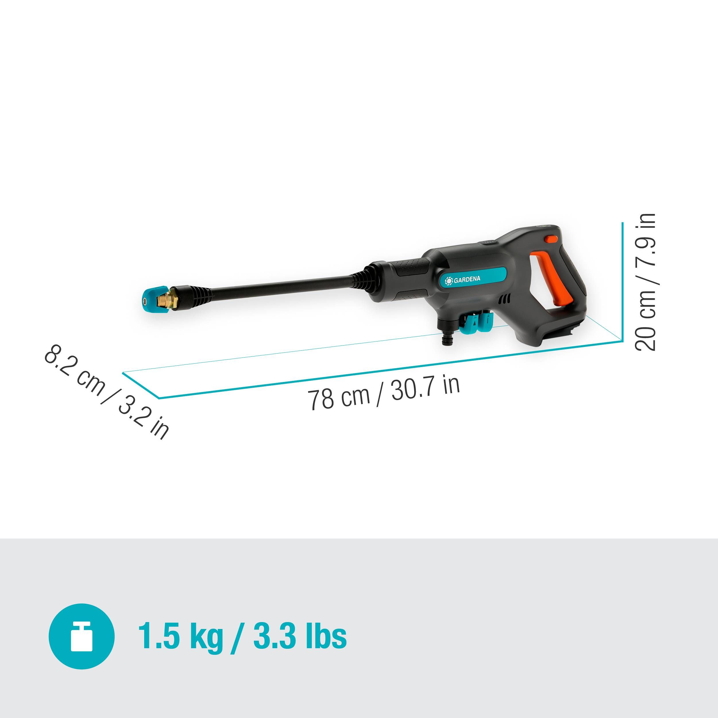 Gardena Akku-Mitteldruckreinger AquaClean 24/18V P4A solo