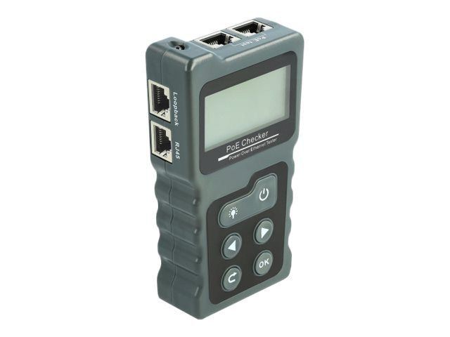 Delock LCD Cable Tester RJ45 / PoE / DC - Netzwerktester-Set