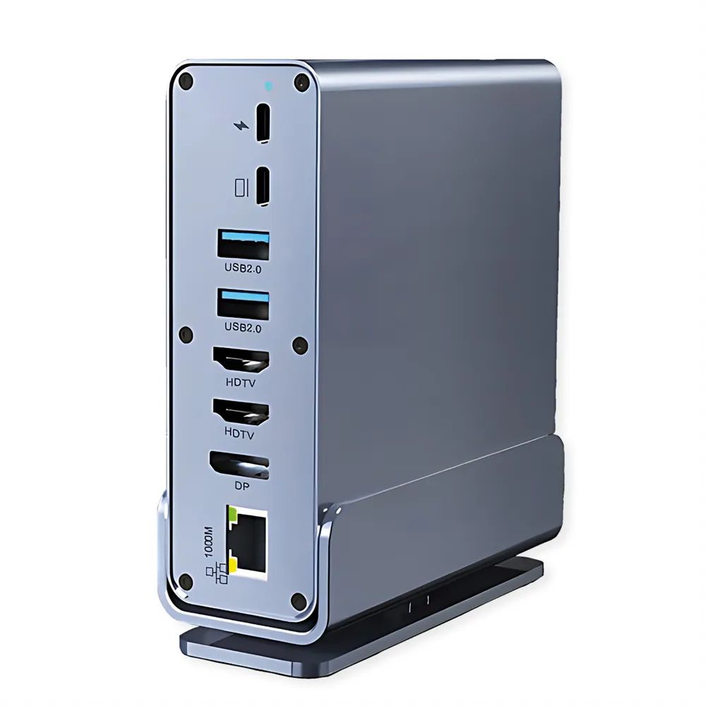 VALUE USB-C Docking Station 16in1, HDMI/DP 4K60, Gigabit Ethernet, USB-A, USB-C, PD, SD/microSD, Audio
