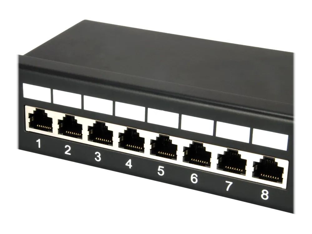 Equip Pro - Patch Panel - CAT 5e - RJ-45 X 24 - Schwarz - 1U - 48.3 cm (19")