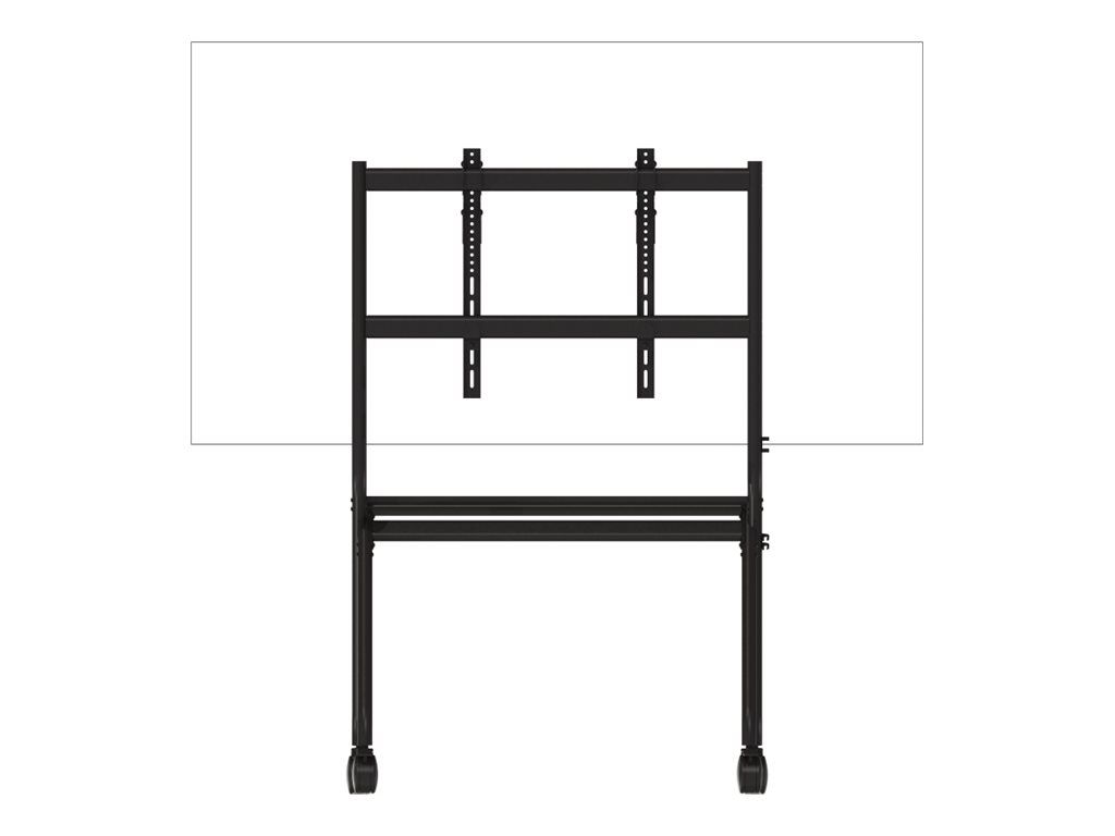 Vision VFM-F12 - Wagen - für LCD-Display - Staffelei-Stil - Stahl - mattschwarz - Bildschirmgröße: 139.7-254 cm (55"-100")