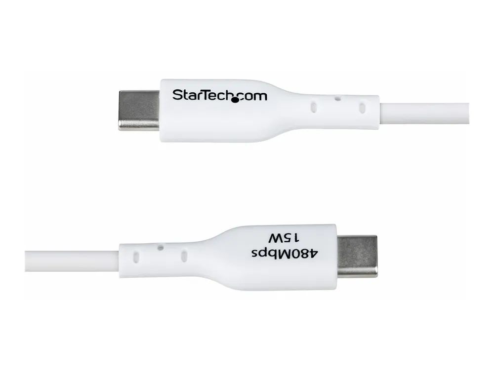 StarTech.com 3ft (1m) White USB-A to USB-C Charging Cable/Cord, M/M - USB-Kabel - USB (M)