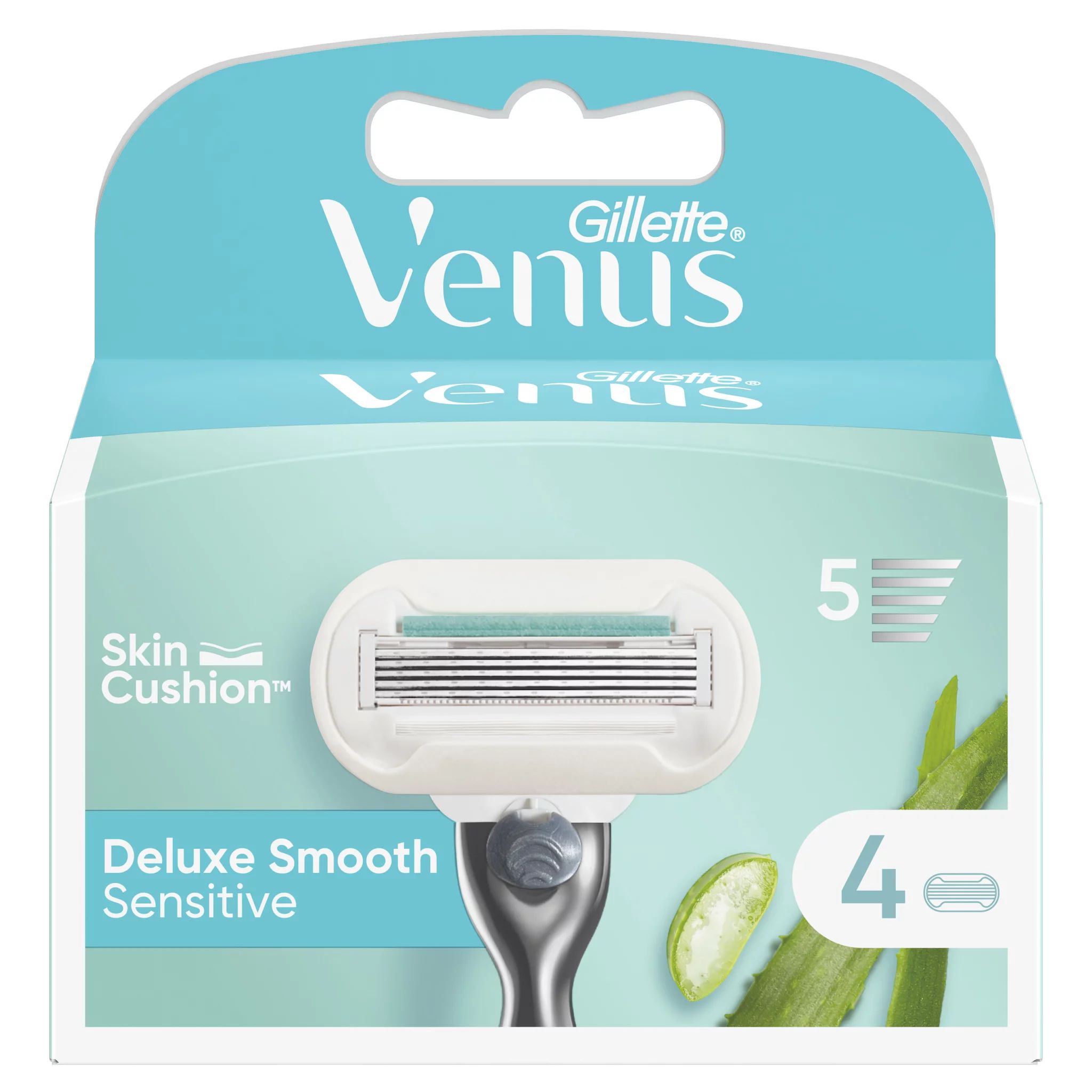 Gillette Venus Deluxe Smooth Sensitive V Edition Systemklingen 4er SmartBox