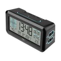 TFA Boxx2 - Digitaler Wecker - Rechteck - Schwarz - Kunststoff - 12/24 h - 0 - 50 °C