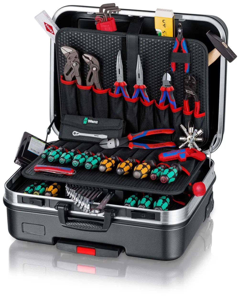 KNIPEX 00 21 06 M Werkzeugkoffer "BIG Basic Move" Mechanik 90-teilig 515 mm