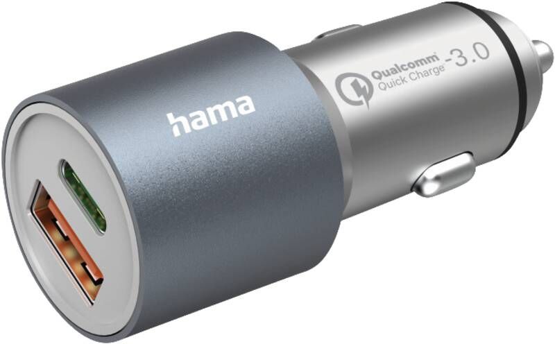 Hama KFZ-Ladegerät 125127 Kfz-Lader, USB-C+A, (20WPD+18WQC)