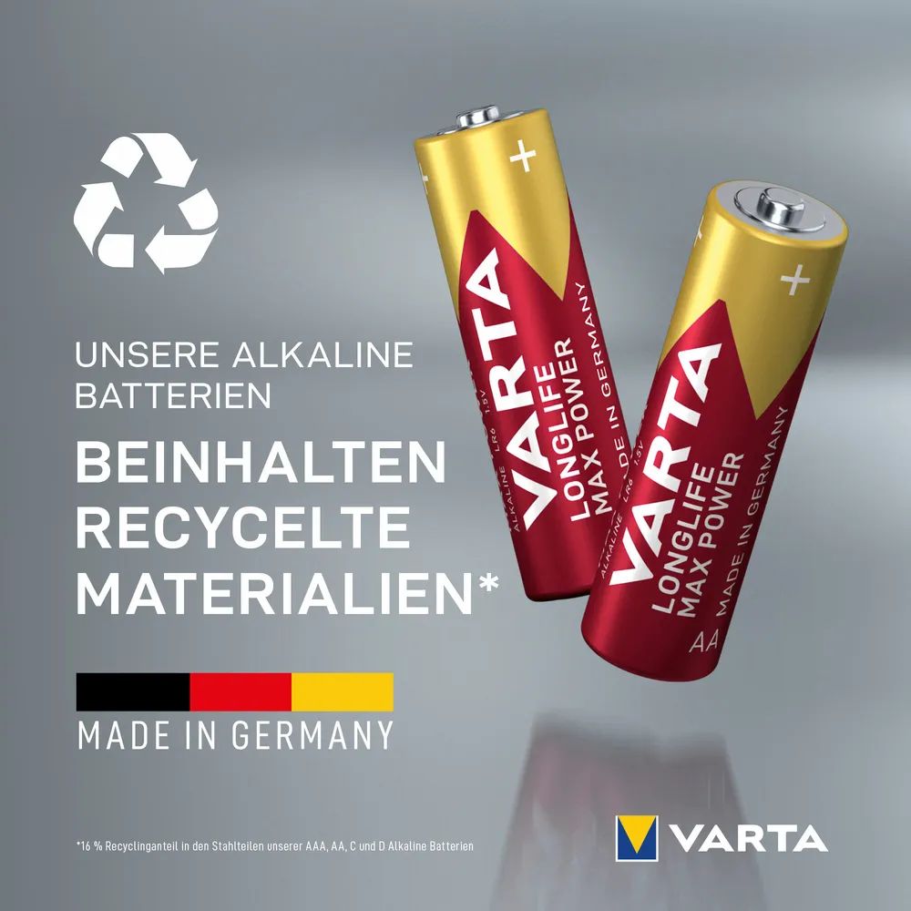 VARTA LONGLIFE Max Power AA Blister 4