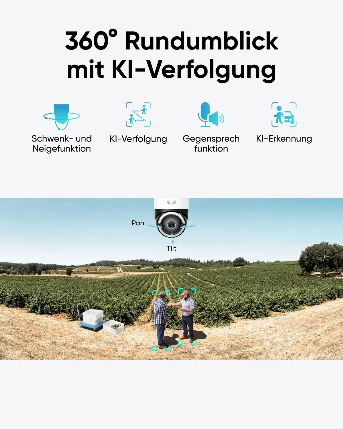 eufy S330 - Netzwerk-Überwachungskamera - schwenken / neigen - Außenbereich - stau