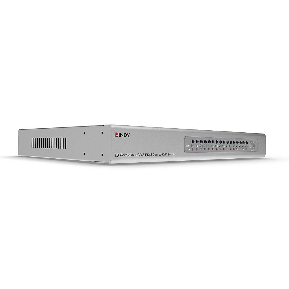 Lindy KVM-Switch - VGA, USB & PS/2 Combo - 16 x KVM port(s)
