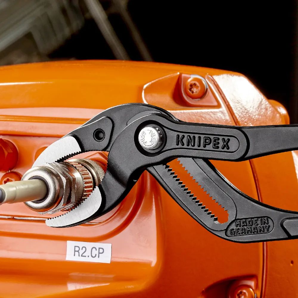 KNIPEX Siphon- und Connectorenzange "SpeedGrip" mit rutschhemmendem Kunststoff überzogen schwarz atramentiert 250 mm