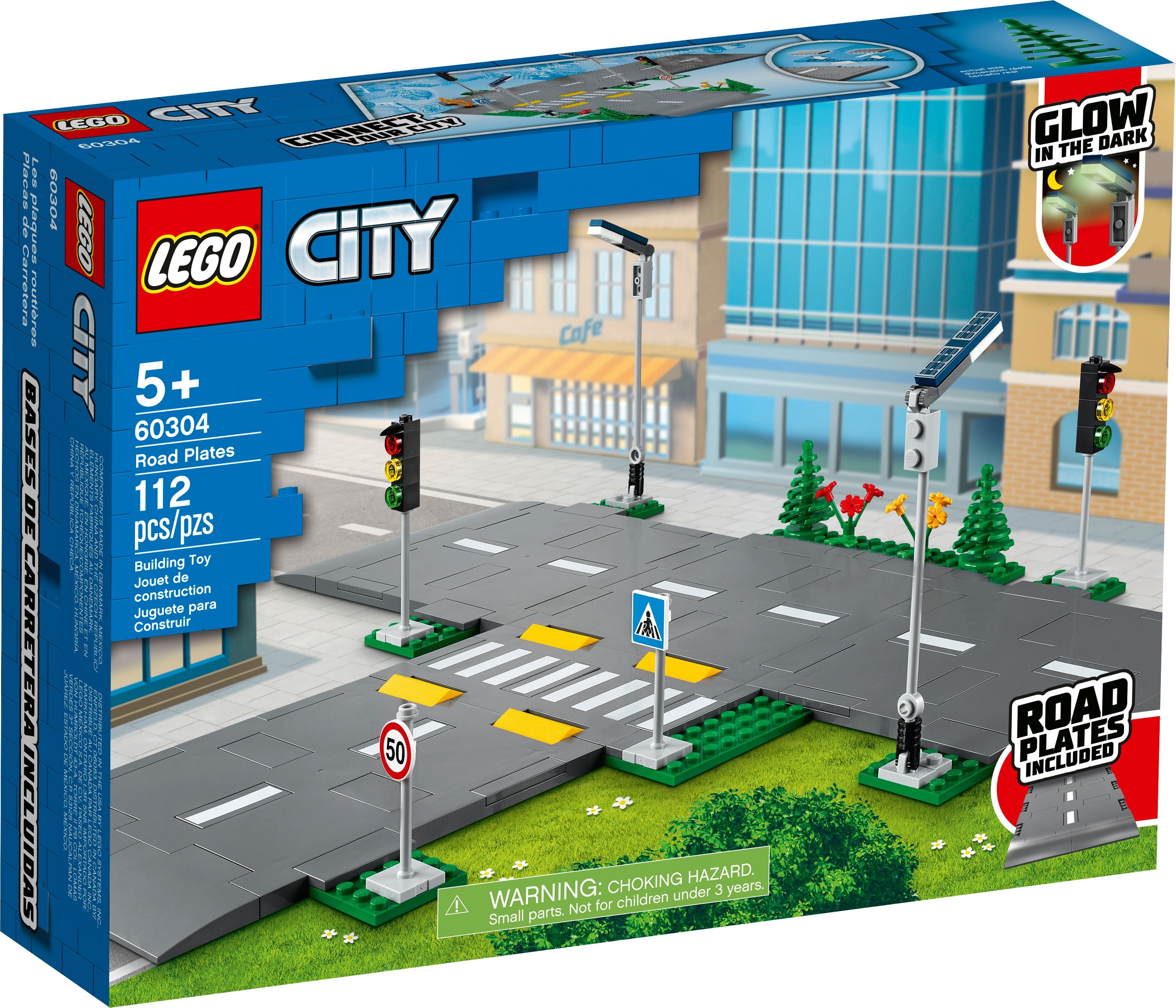 LEGO Straßenkreuzung mit Ampeln