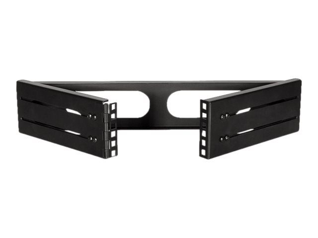 LogiLink Rack Bracket - geeignet für Wandmontage - Schwarz, RAL 9003 - 2U - 48.3 cm (19")
